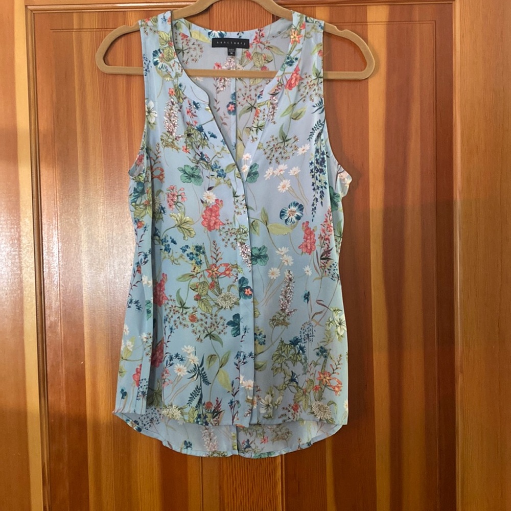 Sanctuary Floral Sleeveless Blouse